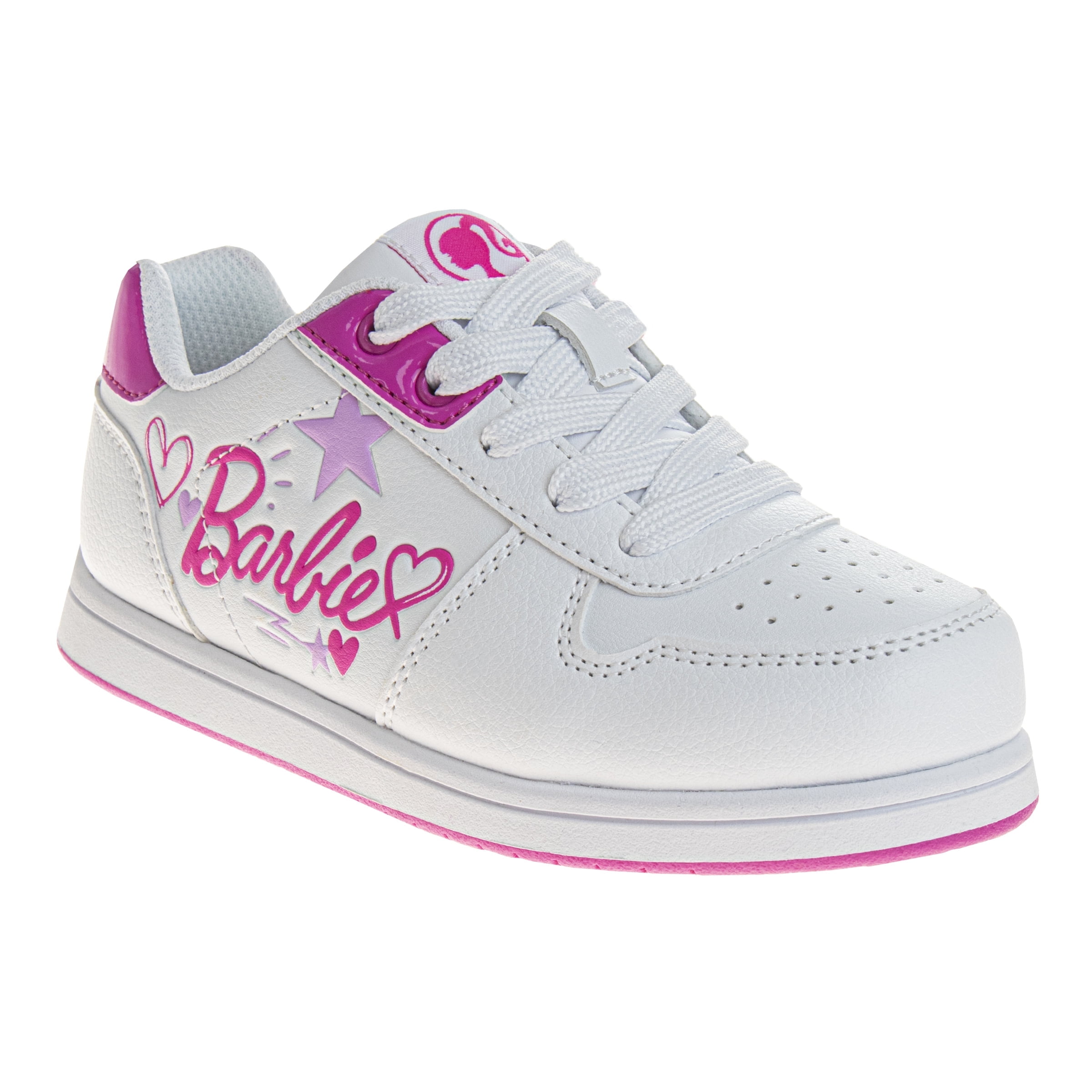 Barbie Girls Sneakers for Toddler and Little Kids with Sparkle Details Walmart