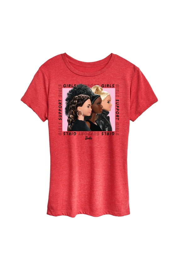 - Girls Support Girls - Power Pose - Women's Short Sleeve Graphic T-Shirt