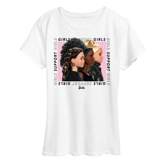Barbie - Girls Support Girls - Power Pose - Women's Short Sleeve Graphic T-Shirt