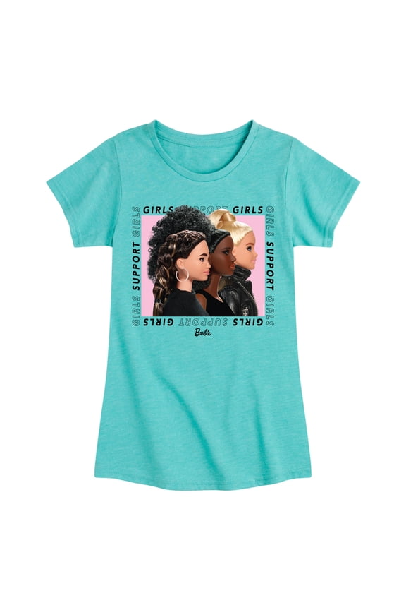 - Girls Support Girls - Toddler And Youth Girls Raglan Graphic T-Shirt