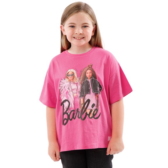 Barbie Girls T-Shirt Pink Sizes 5-12