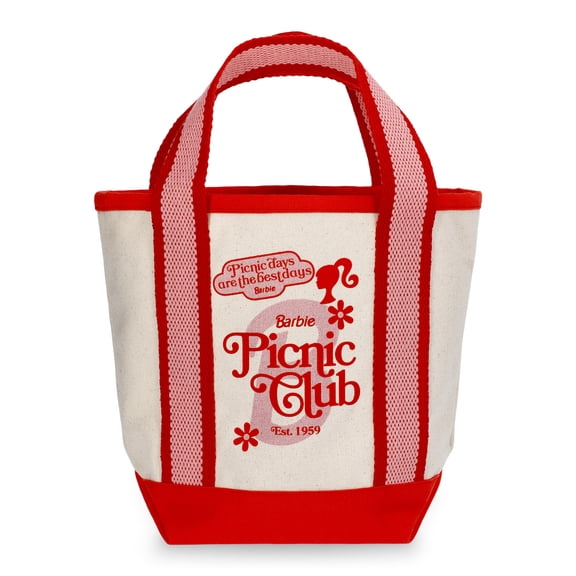 Barbie Girls Best Days Mini Cotton Canvas Tote Bag, Pink