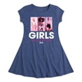thumbnail image 1 of Barbie - Girls Will Save The World - Toddler And Youth Girls Fit And Flare Dress, 1 of 3