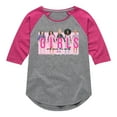 thumbnail image 1 of Barbie - Girls Will Save the World - Barbies Holding Hands - Toddler And Youth Girls Raglan Graphic T-Shirt, 1 of 4