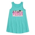 thumbnail image 1 of Barbie - Girls Will Save the World - Barbies Holding Hands - Toddler and Youth Girls A-line Dress, 1 of 3