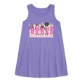 thumbnail image 1 of Barbie - Girls Will Save the World - Barbies Holding Hands - Toddler and Youth Girls A-line Dress, 1 of 3