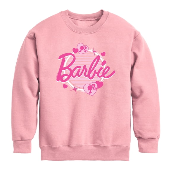 Barbie - Glam Icons - Youth Girls Crew Fleece Sweatshirt