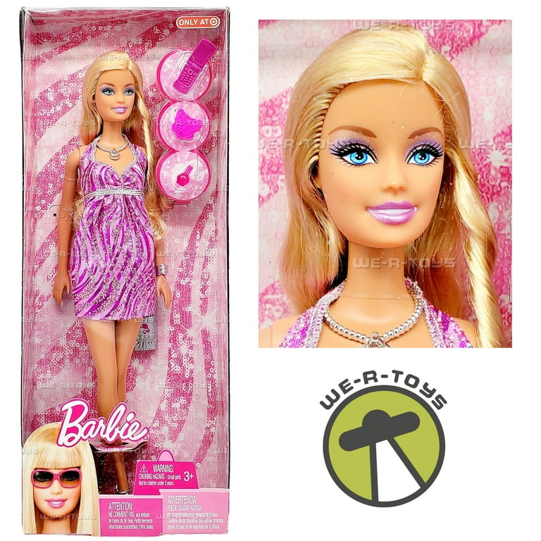 Glitz Barbie Doll with Shimmering Pink and Purple Dress 2009