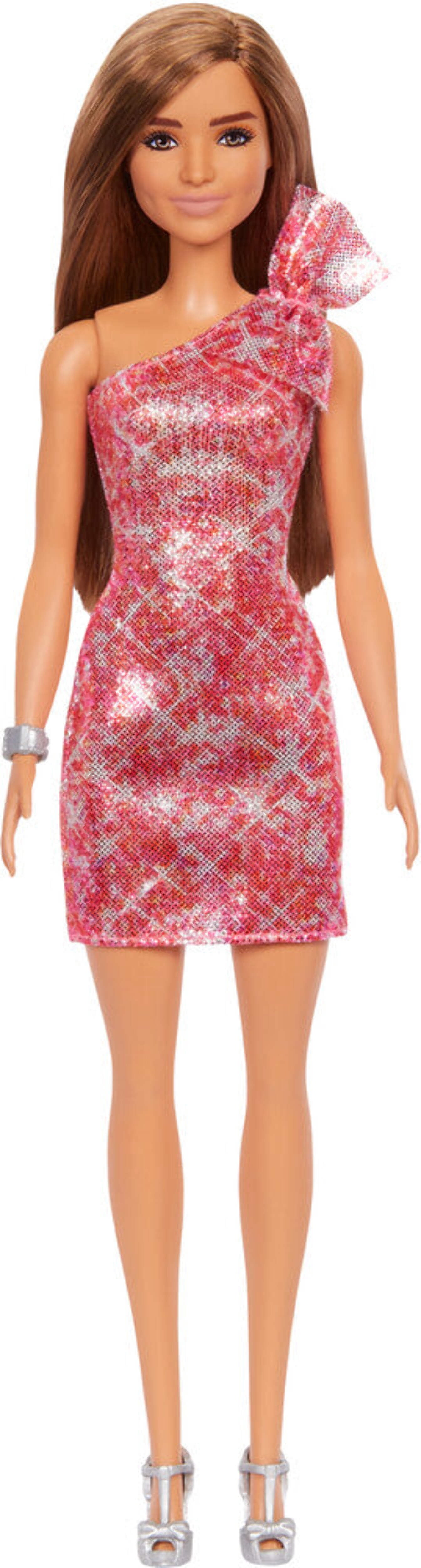 Barbie Doll Glitz in Trendy Pink Dress - Walmart.com