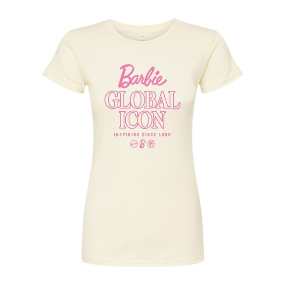 Barbie - Global Icon - Juniors Fitted Graphic T-Shirt