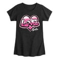thumbnail image 1 of Barbie - Graffiti Love - Toddler And Youth Girls Short Sleeve Graphic T-Shirt, 1 of 4