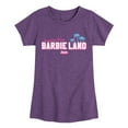 thumbnail image 1 of Barbie - Greetings From Barbie Land - Toddler & Youth Girls Short Sleeve Graphic T-Shirt, 1 of 5