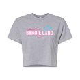 thumbnail image 1 of Barbie - Greetings from Barbie Land - Juniors Cropped Cotton Blend T-Shirt, 1 of 4