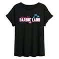 thumbnail image 1 of Barbie - Greetings from Barbie Land - Juniors Ideal Flowy Muscle T-Shirt, 1 of 4