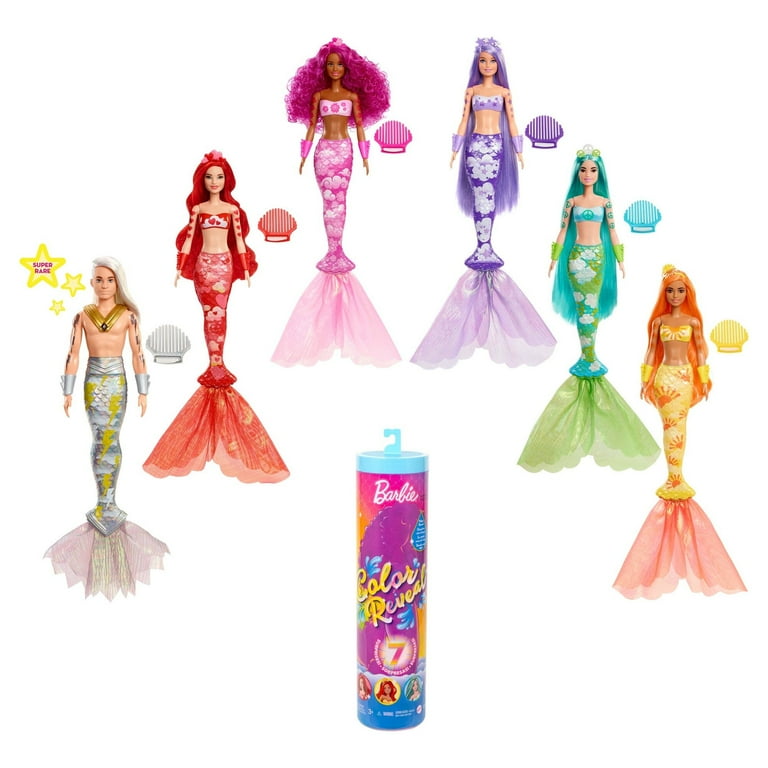 Barbie color reveal mermaid walmart hotsell