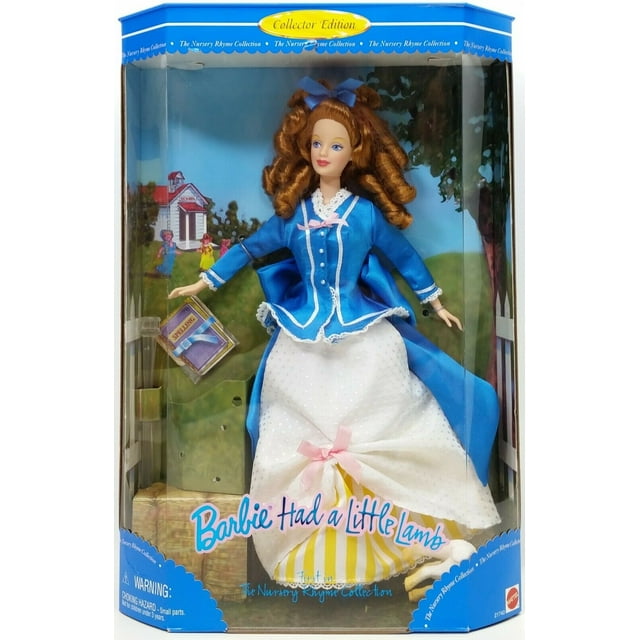 Barbie Had a Little Lamb Doll, Nursery Rhyme Collection 1998 Toy for