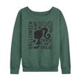thumbnail image 1 of Barbie - Halloween Collage - Women's Lightweight French Terry Long Sleeve Shirt, 1 of 5