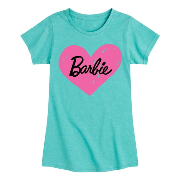 Barbie - Hand Painted Heart - Toddler And Youth Girls Raglan Graphic T-Shirt