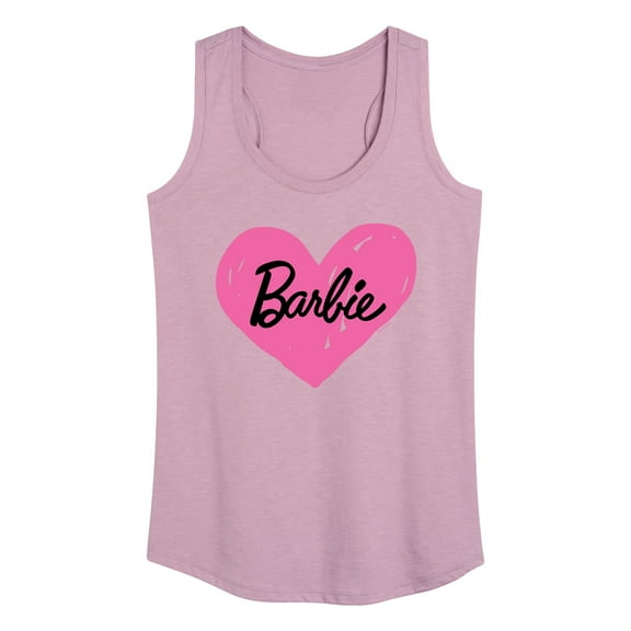 Barbie - Hand Painted Heart - Women's Racerback Tank Top