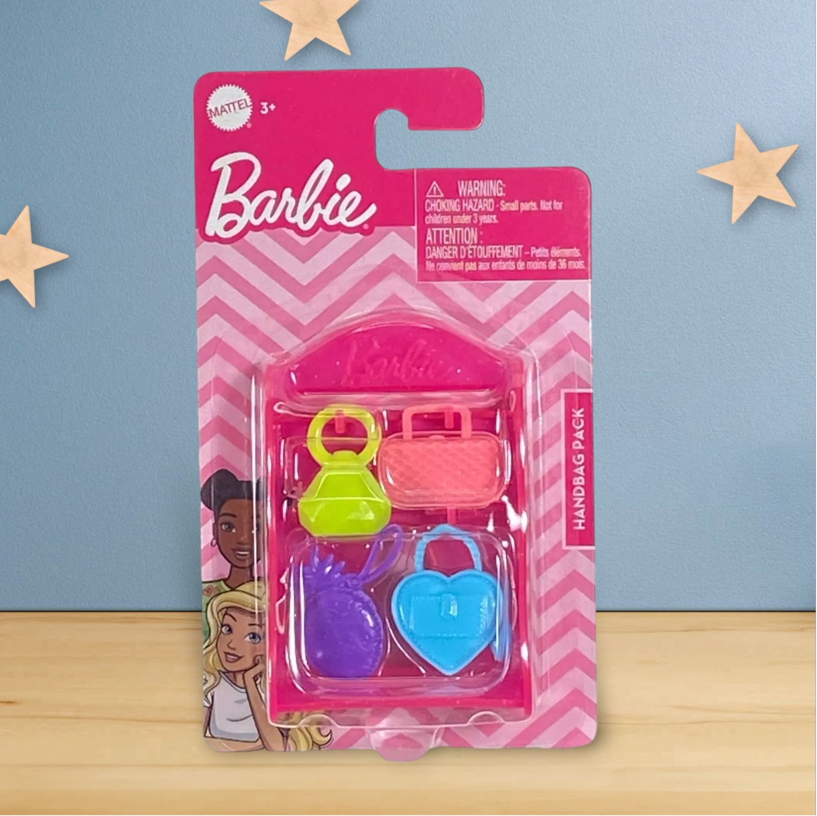 Barbie Handbag Pack Shelf with 4 Handbags