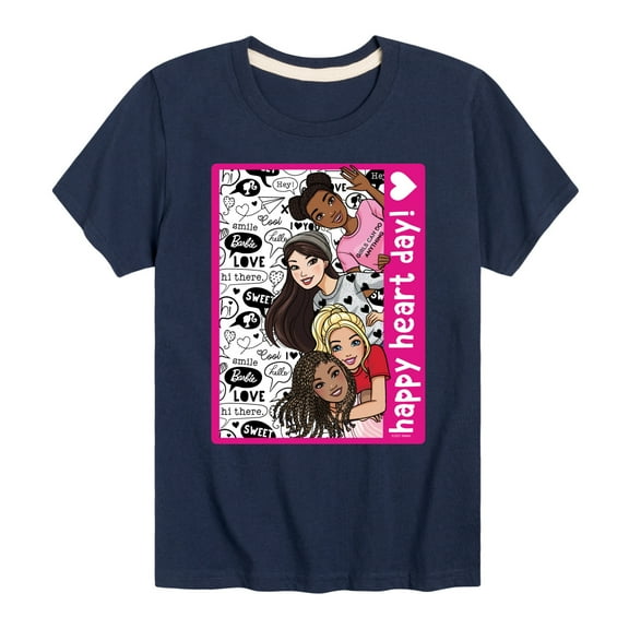 Barbie - Happy Heart Day - Toddler And Youth Short Sleeve Graphic T-Shirt