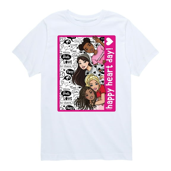 Barbie - Happy Heart Day - Toddler And Youth Short Sleeve Graphic T-Shirt