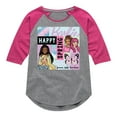 thumbnail image 1 of Barbie - Happy Spring - Brave, Bold, and Fearless - Toddler And Youth Girls Raglan Graphic T-Shirt, 1 of 4
