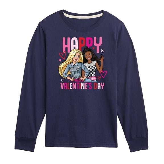 Barbie - Happy Valentine's Day - Toddler And Youth Long Sleeve Graphic T-Shirt