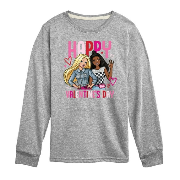 Barbie - Happy Valentine's Day - Toddler And Youth Long Sleeve Graphic T-Shirt