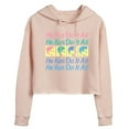 thumbnail image 1 of Barbie - He Ken Can Do It All Stacked - Juniors Cropped Pullover Hoodie, 1 of 4