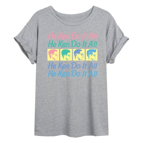 Barbie - He Ken Can Do It All Stacked - Women's Oversized T-Shirt