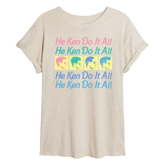 Barbie - He Ken Can Do It All Stacked - Women's Oversized T-Shirt