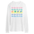 thumbnail image 1 of Barbie - He Ken Can Do It All Stacked - Men's Long Sleeve T-Shirt, 1 of 1