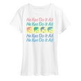 thumbnail image 1 of Barbie - He Ken Can Do It All Stacked - Women's Short Sleeve Graphic T-Shirt, 1 of 4