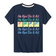 thumbnail image 1 of Barbie - He Ken Can Do It All - Toddler & Youth Short Sleeve Graphic T-Shirt, 1 of 4