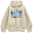 thumbnail image 1 of Barbie - He Ken Do It All - Ladies Oversized Fleece Hoodie Sweatshirt, 1 of 3