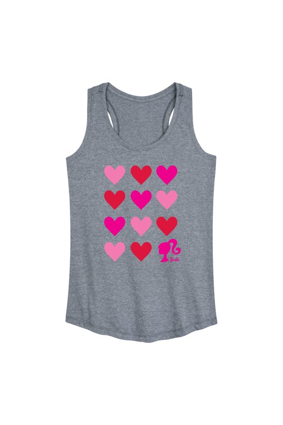 -  Heart Grid - Women's Racerback Tank Top