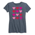 thumbnail image 1 of Barbie -  Heart Grid - Women's Short Sleeve Graphic T-Shirt, 1 of 5