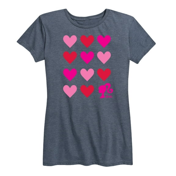 Barbie -  Heart Grid - Women's Short Sleeve Graphic T-Shirt