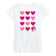 thumbnail image 1 of Barbie -  Heart Grid - Women's Short Sleeve Graphic T-Shirt, 1 of 5