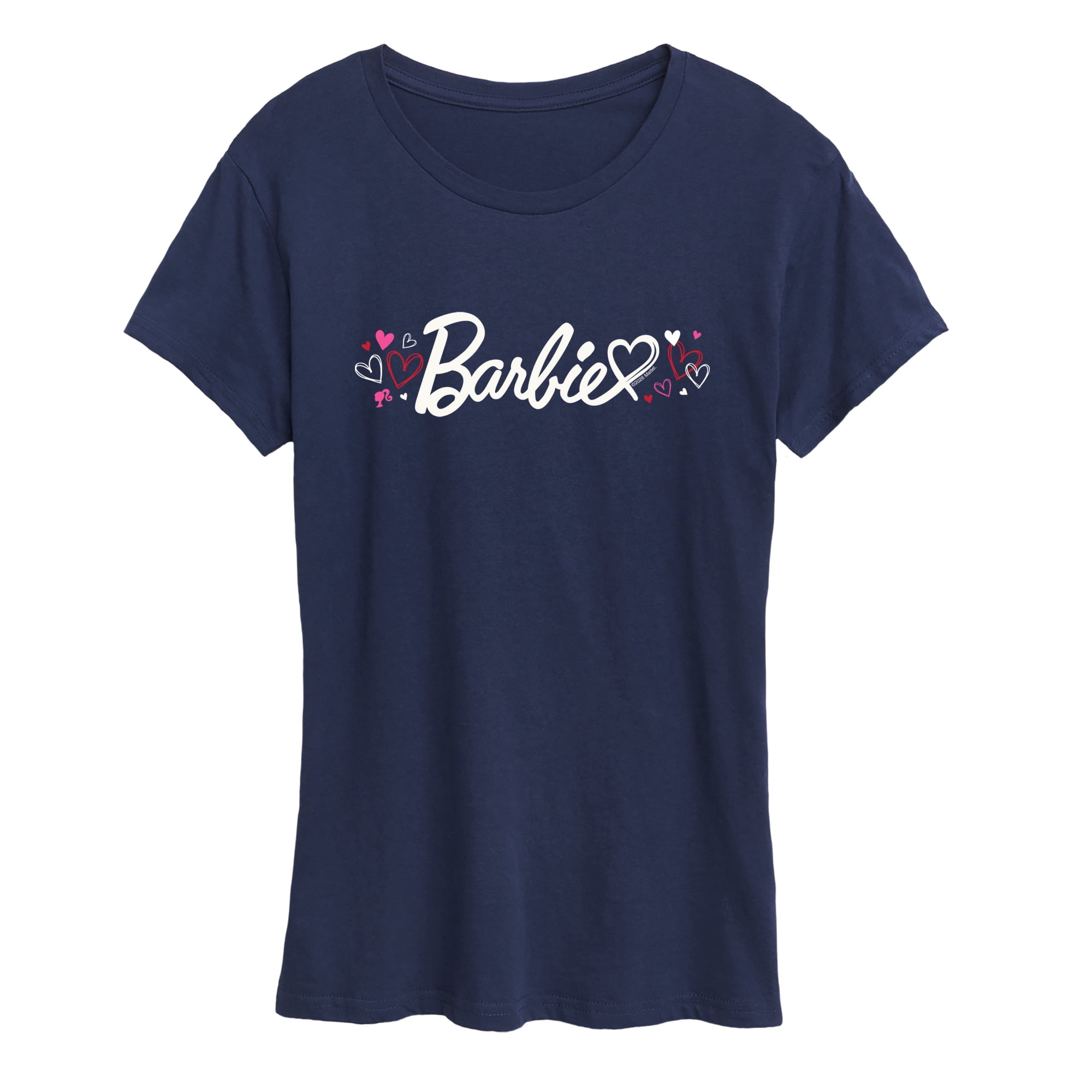 Barbie - Heart Logo Short Sleeve Graphic T-Shirt - Walmart.com