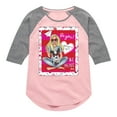 thumbnail image 1 of Barbie - Hello Lovely Barbie - Toddler And Youth Girls Raglan Graphic T-Shirt, 1 of 5
