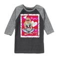 thumbnail image 1 of Barbie - Hello Lovely Barbie - Toddler And Youth Raglan Graphic T-Shirt, 1 of 4