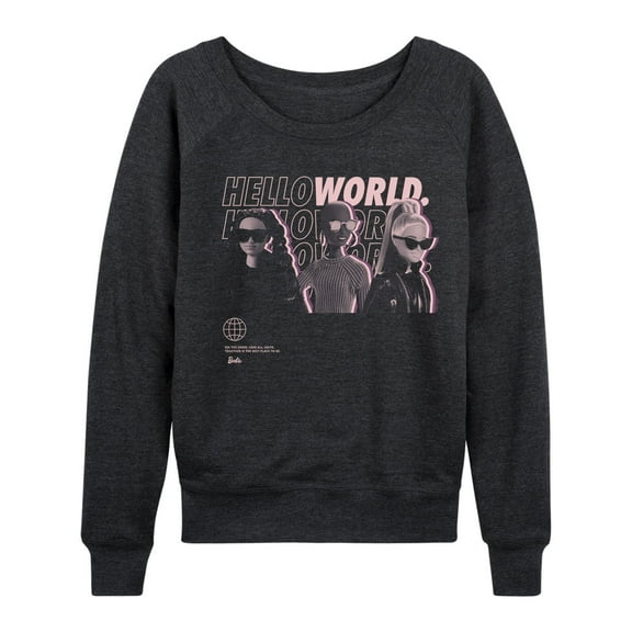 Barbie - Hello World - Women's Lightweight French Terry Long Sleeve Shirt