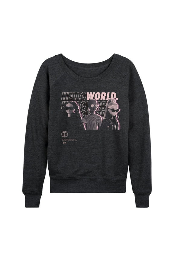 - Hello World - Women's Lightweight French Terry Long Sleeve Shirt