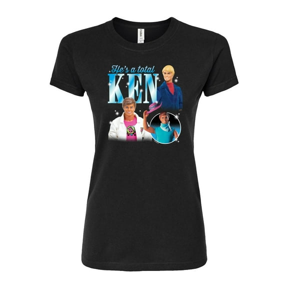 Barbie - Hes A Total Ken Group - Juniors Fitted Graphic T-Shirt