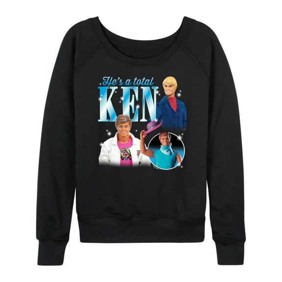 Barbie - Hes A Total Ken Group - Women's French Terry Long Sleeve Shirt