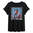 thumbnail image 1 of Barbie - Hes A Total Ken - Juniors Oversized Graphic T-Shirt, 1 of 4
