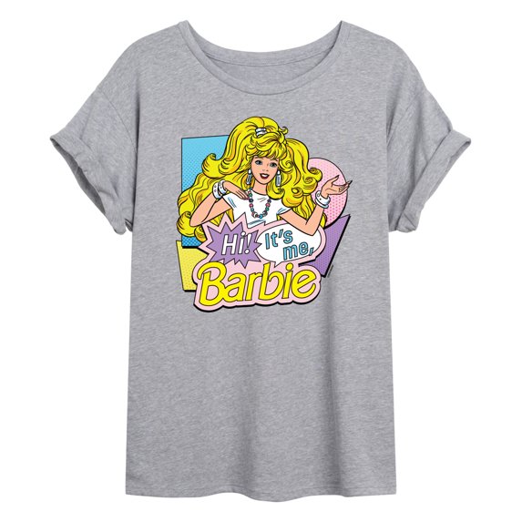 Barbie - Hi Its Me - Juniors Oversized Graphic T-Shirt