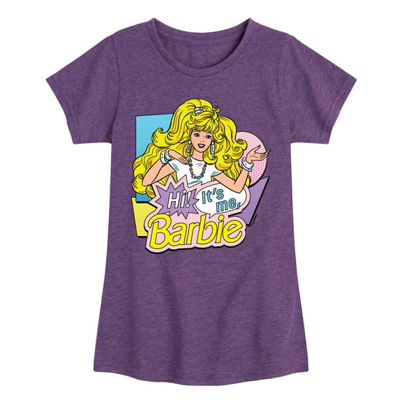 Barbie - Hi Its Me - Toddler And Youth Girls Fitted Short Sleeve Graphic T-Shirt